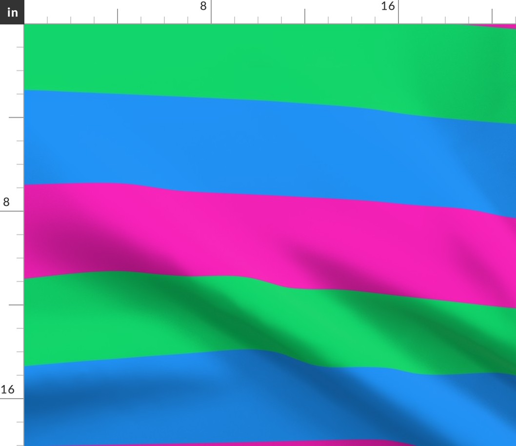 Polysexual Large Horizontal Stripes