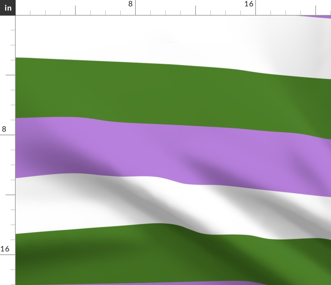 Genderqueer 4" Horizontal Stripes