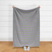 Genderqueer 1/2" Horizontal Stripes