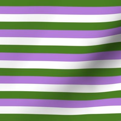 Genderqueer 1/2" Horizontal Stripes