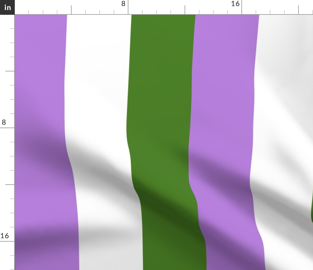 Genderqueer 4" Vertical Stripes