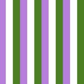 Genderqueer 1/2" Vertical Stripes