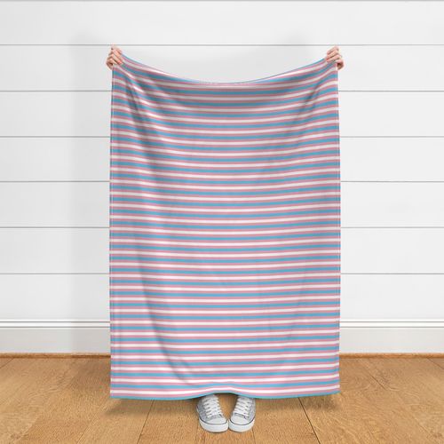 Transgender Small Horizontal Stripes