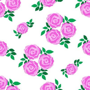 Pink vintage style roses