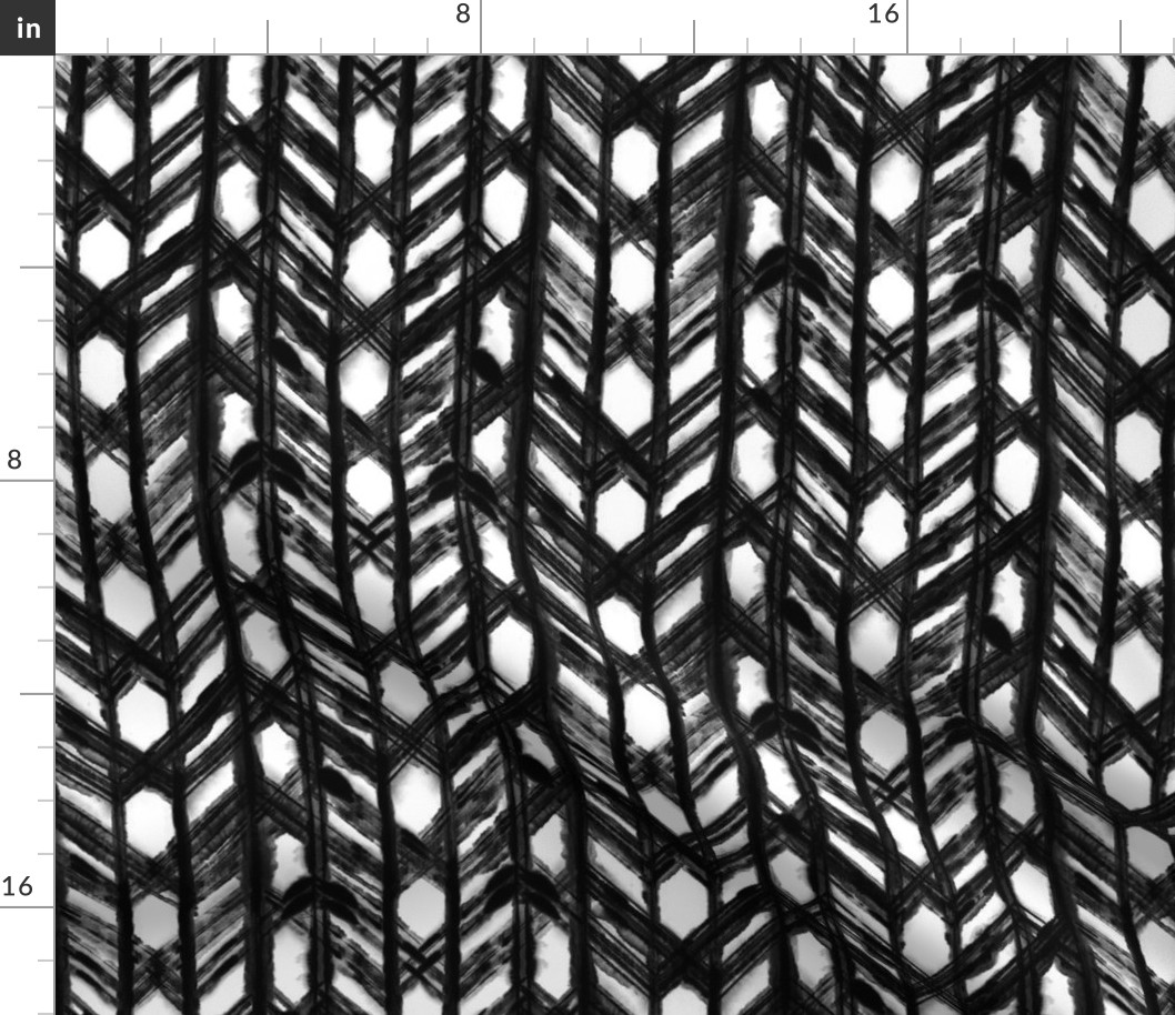 Shibori Lattice - Black - © Autumn Musick 2019