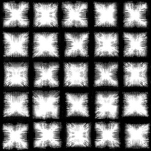 Shibori squares - Black and White - © Autumn Musick 2019