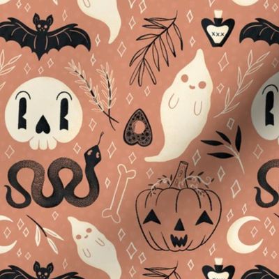 Retro Halloween on Pink