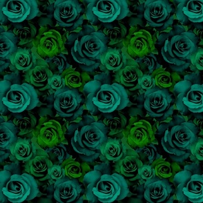 A Bed of Green Roses   