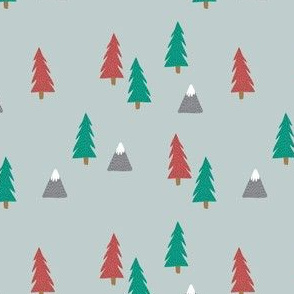 Trees and Mountains - Christmas