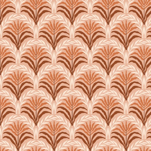 Palmenblatter terrakotta 300