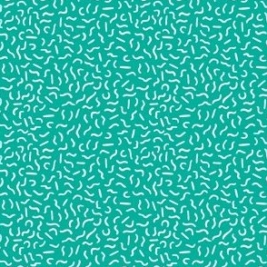 90s squiggly lines turquoise