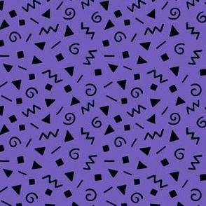 90s geometric purple