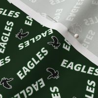 Eagles Scatter with image on green