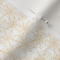 Orange Spider Webs on White|Renee Davis