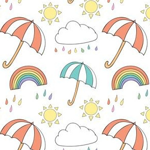 Rainbow raindrops (small)