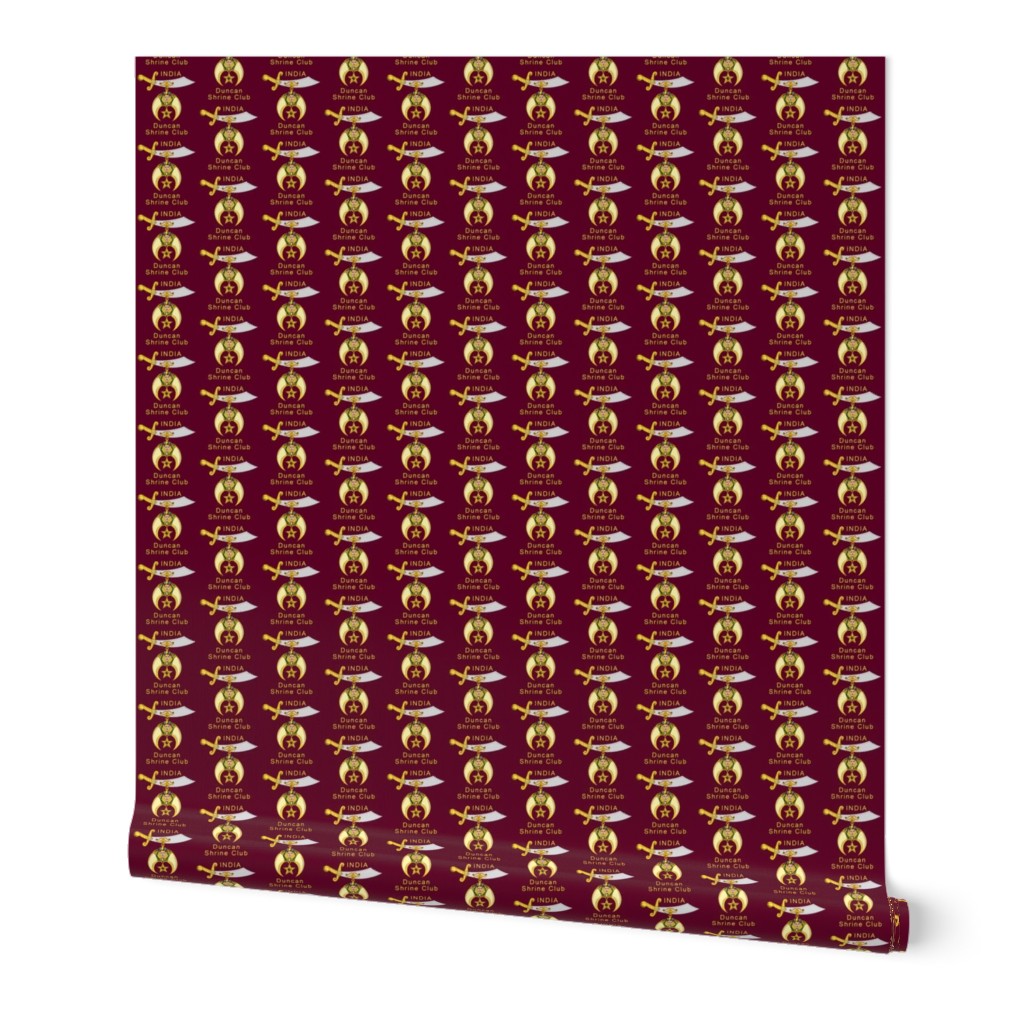 Custom 3 Large 2" Shriners Red Logo. You must contact designer BEFORE you place your order. Fabric print just like the preview shows.