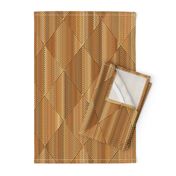 Copper Bamboo  Diamond  Geometric Pattern