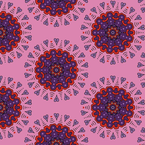 Heart Mandala Pink