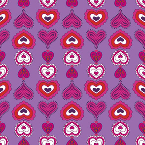 Heart Stack Purple