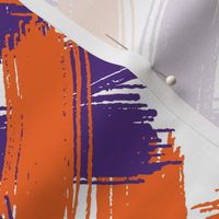 Orange and Purple Team Color Brush Strokes