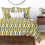 Yellow and Blue Team Color Ikat