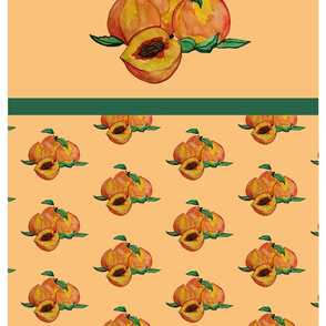 Peach Tea Towel Panels