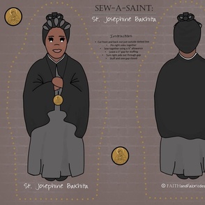 Sew-a-Saint: St. Josephine Bakhita