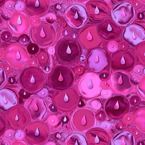 Rainy Lake--hot pink