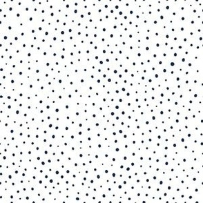 Navy and Orange Team Color Irregular Dot 1