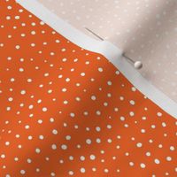 Navy and Orange Team Color Irregular Dot 4