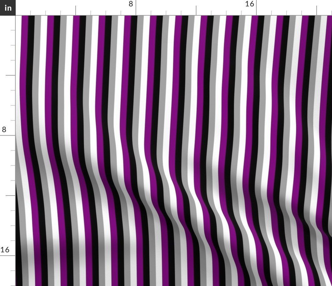Asexual Mini Vertical Stripes