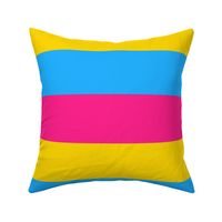 Pansexual 4" Horizontal Stripes Large