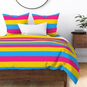 Pansexual 4" Horizontal Stripes Large