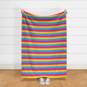 Pansexual 2" Horizontal Stripes Medium