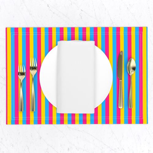 Pansexual 1/2" Vertical Stripes Mini