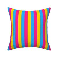 Pansexual 1" Vertical Stripes Small 