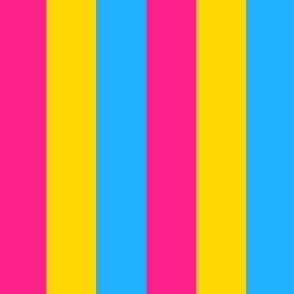 Pansexual 1" Vertical Stripes Small 