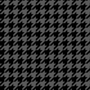 houndstooth black and gray