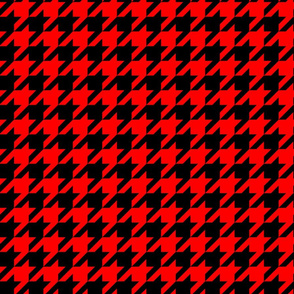 houndstooth black and red