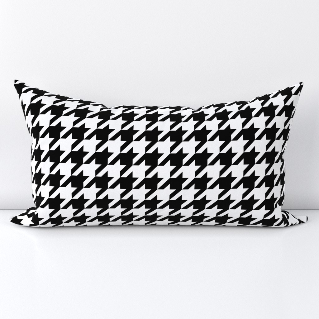 houndstooth black and white