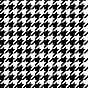 houndstooth black and white