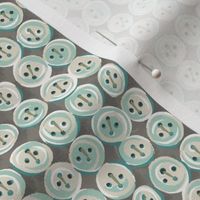 Mother of Pearl round buttons, aqua ecru taupe