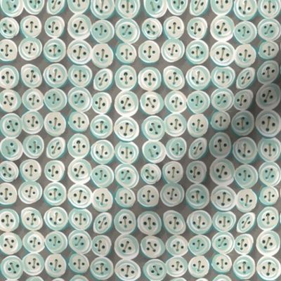 Mother of Pearl round buttons, aqua ecru taupe