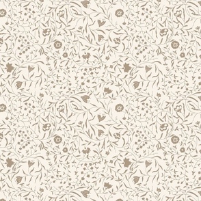 Climbing Vines of flowers in neutral colors