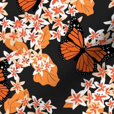 Monarch Butterfly Floral