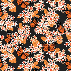 Monarch Butterfly Floral