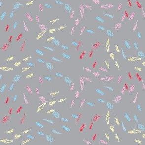 Crayon Mark Abstract Ditsy Pattern // Abstract Sprinkles
