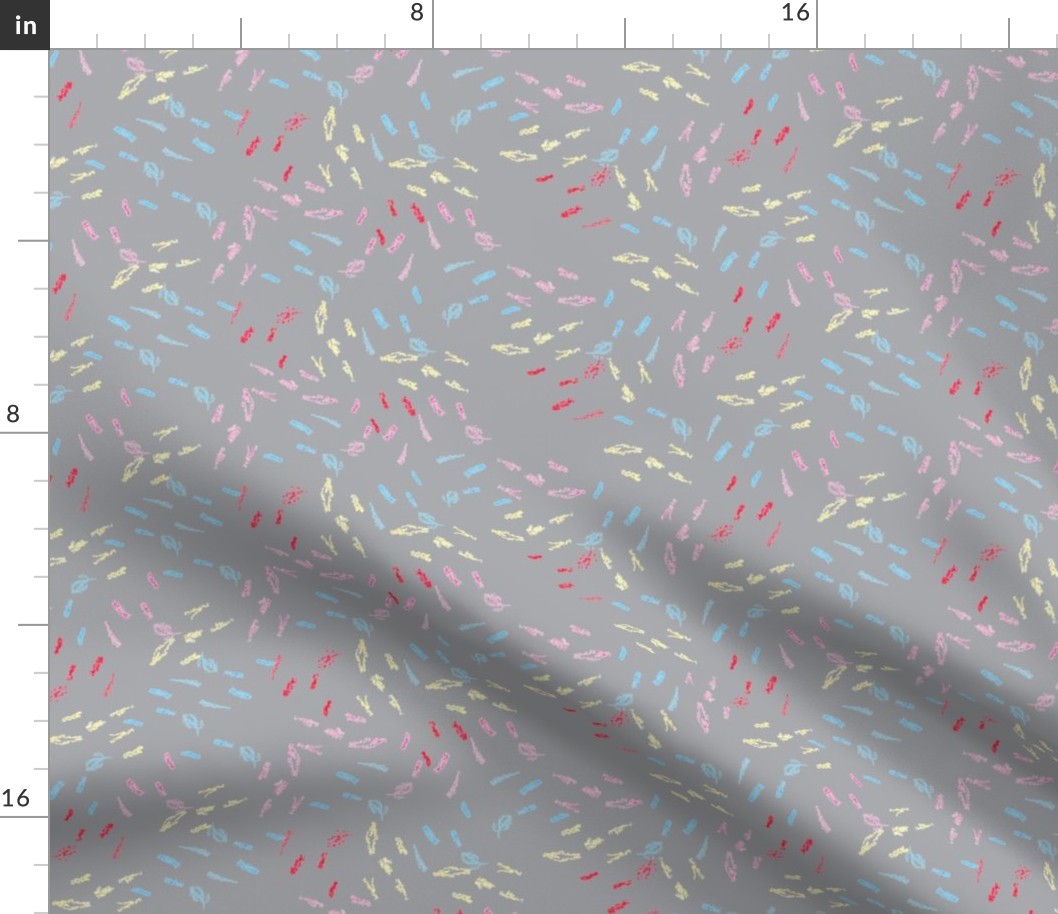 Crayon Mark Abstract Ditsy Pattern // Abstract Sprinkles