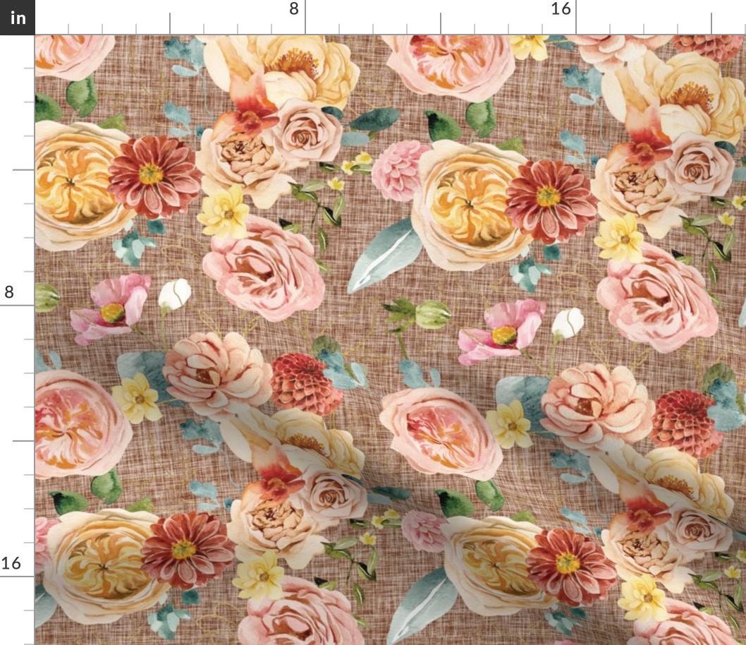 kiss me kate roses // spice linen no. 2