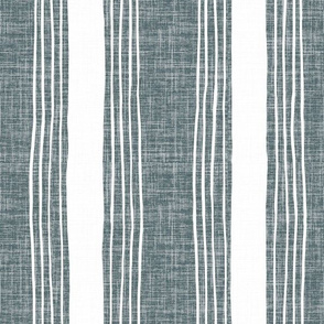 Rustic stripes - vertical - grey 